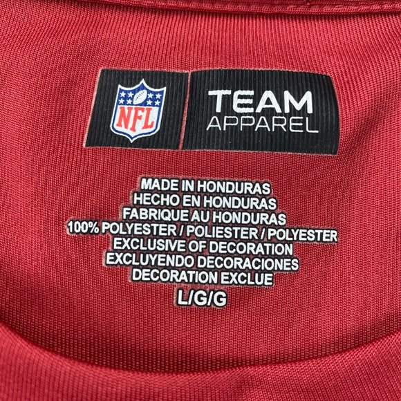 Arizona Cardinals Shirt Men Large L Red Running Activewear NFL Football Sports - Picture 4 of 8